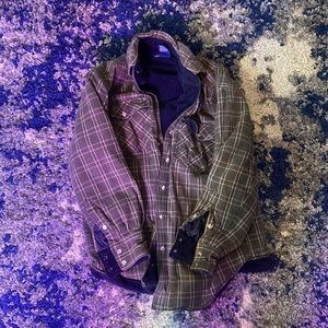 Dark green plaid jacket